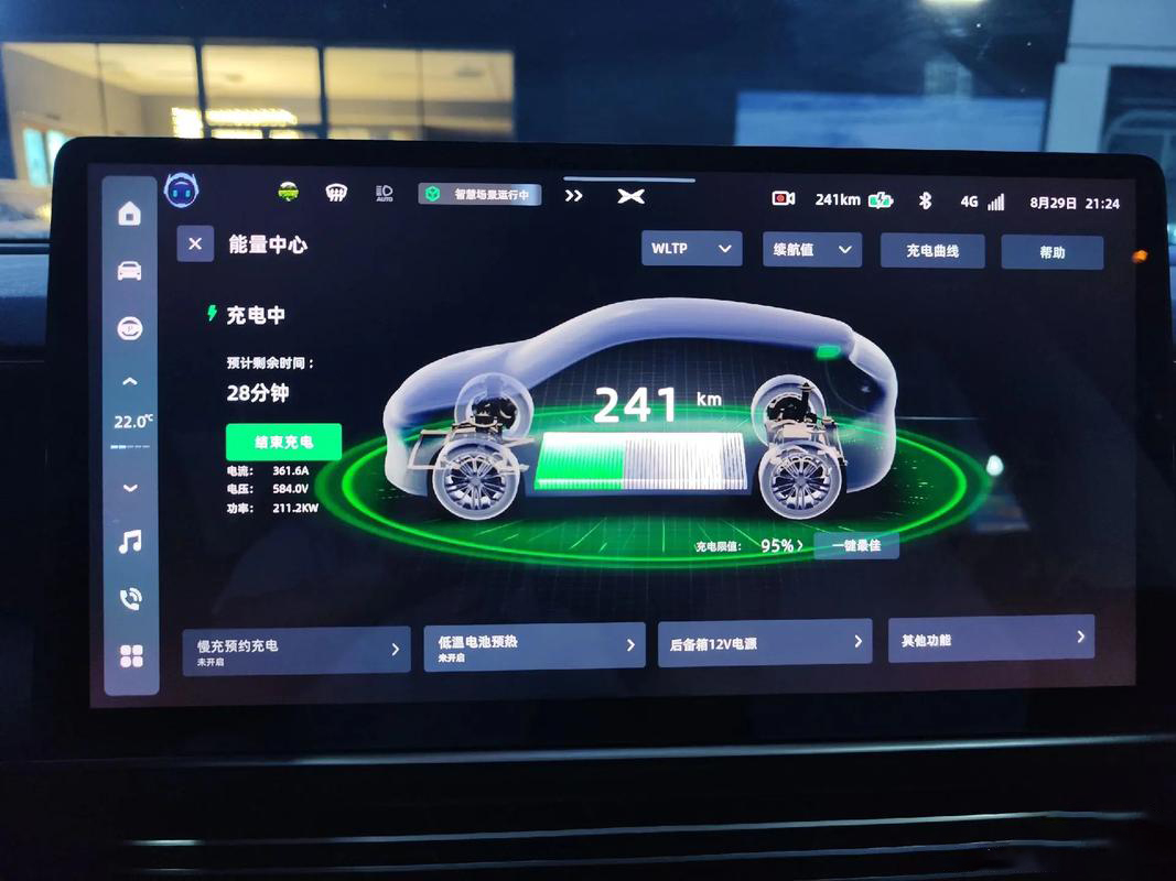 新能源汽车移动充电桩直流快充状态